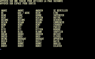 Anglais atari screenshot